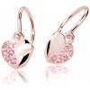 Cutie Jewellery Detské náušnice z ružového zlata C2160-10-X-4 ružová