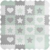Ricokids Penová podložka, puzzle 151 × 151 cm 16 ks sivá mätová janshop_738100