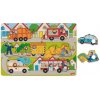 Goki Drevené puzzle transport, 6 dielikov