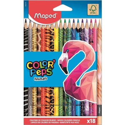 Maped Color'Peps Star – Crayons de couleur bois FSC – Maped France