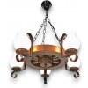 Brilagi | Brilagi - Luster na reťazi ROATA 5xE14/40W/230V buk/orech | BG2049
