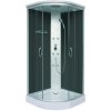 Sanotechnik Rakúsko Sanotechnik QuickLine Punto, sprchový box štvrťkruh 90x90x215cm, čierny, CL07