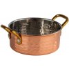 APS Servírovacia nádoba, kladivkový povrch, 115x45 mm, meď | APS, Bombaj