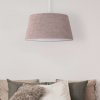 Euluna závesné svietidlo Boucle, textil cappuccino, Ø 50 cm, 1-pl. - 601481