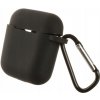 1Mcz Silicone Basic silikónové púzdro pre slúchadlá Apple AirPods čierna