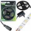 Sada LED pásov 12V 24W 300LED SMD 2835 Warm 8mm 5m + napájací zdroj