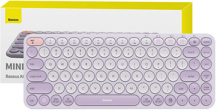 Baseus Wireless Tri-Mode Keyboard K01A Purple
