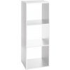 5five Samostatně stojící kancelářská skříň BÍLÁ 3x LOFT police