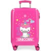 JOUMMABAGS ABS Cestovný kufor Roll Road Little Me Unicorn Pink ABS plast, 55x38x20 cm 34 l