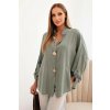 Fashionweek košeľová blúzka z ľahkej a príjemnej viskózy K61953 khaki