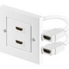 PREMIUMCORD Zásuvka HDMI zásuvka v panelu 2x HDMI A - HDMI A Female/Female kphdmz02