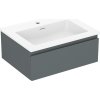 Mexen Orio kúpeľňová skrinka 60 cm s umývadlom Otis, 1 zásuvka, grafit mat/biela mat - 91A10-06023-1-BF66-W18M01