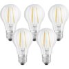 OSRAM HOMELIGHTING 4058075090569 LED En.trieda 2021 E (A - G) E27 klasická žiarovka 7 W = 60 W teplá biela (Ø x d) 60 mm x 105 mm vlákno 5 ks; 4058075090569