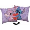 Jerry Fabrics Mikroplyšový vankúš Lilo and Stitch Polyester 40x40