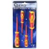 Geko Sada izolovaných elektrických skrutkovačov 4 ks