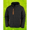 Result Genuine Recycled Bunda Black Compass Padded Winter Jacket Farba: Čierna/Oranžová, Veľkosť: M