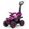 Detské odrážadlo s vodiacou tyčou Baby Mix Mega Prime EVA ružové
