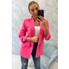 Fashionweek Talianske Elegantné sako,blejzer s riasenými rukávmi K9709 Farba: Ružový, Veľkosť: Universal