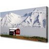Obraz Canvas Hora dom krajina 100x50 cm
