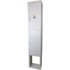 SFOS E1RP/F+Z+ZD elektromerový jednotarifný rozvádzač so zásuvkami v pilieri so zemným dielom a káblovým priestorom (16A/400V+16A/230V) do 40A - SSE