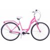 KOZBIKE Mestský bicykel K4 3 prevodový Ružový 28