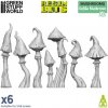 Green Stuff World 3D Printed Set Goblin Mushrooms XL – 3D tlačené huby XL (6 ks)