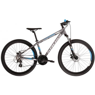 Horský bicykel Kross Hexagon 3.0 27,5" - model 2022 grafitová/modrá/šedá - L (21", 180-190 cm)