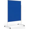 Informačné a moderačné tabule na kolieskach, paraván, 1200 x 1500 mm, textilné