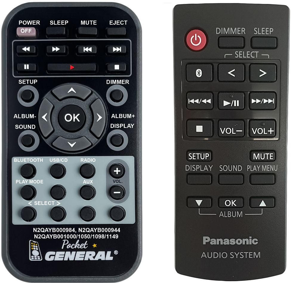 Diaľkový ovládač General Panasonic N2QAYB001215