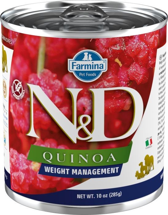 N&D Quinoa Dog Adult Weight Management Lamb & Brocolli 285 g