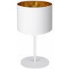 Luminex Stolová lampa Soho, valcovitá, výška 34 cm, biela/zlatá - 3451