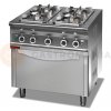 Plynový sporák s elektrickou rúrou 1x2,5 kW + 3x3,5 kW + 3,5 kW (rúra) | KROMET, 000.KG-4s/PE-1