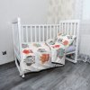 Sablio Mikroplyšové detské obliečky do postieľky Sovy 2 - 100x135 / 40x60