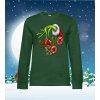Mikina dámska / pánska bez kapuce Hohoho grinch (Vianočná mikina s potlačou, na vianoce, pre, rodinu, pary, dvoch, s potiskem, vanoce)