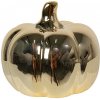 Clayre & Eef Zlatá keramická dekorácia tekvice - Ø 9*8 cm - Clayre & Eef