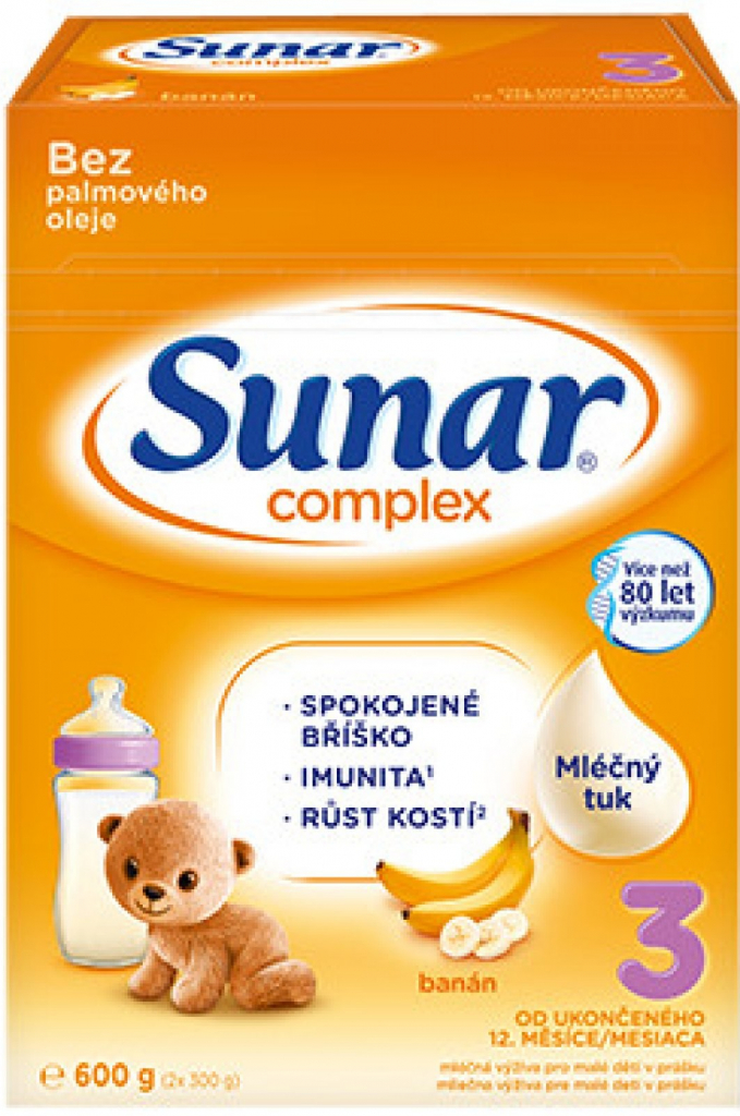 Sunar 3 Complex banán 600 g