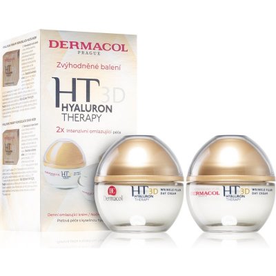 Dermacol Hyaluron HT3D Hyaluron Therapy remodelačný denný krém 50 ml + HT3D Hyaluron Therapy remodelačný nočný krém 50 ml