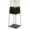 Blumfeldt Firetower, etanolový krb, bezpečnostný horák, 250 ml/1,5 h, hasiaca pomôcka, ochrana pred plameňom (GDI9-Firetower BK)