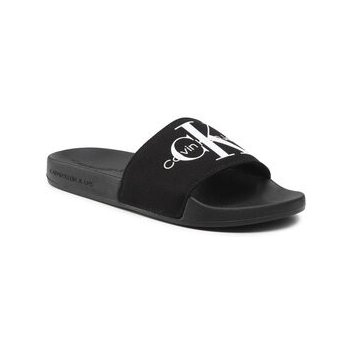 Calvin Klein Jeans Šľapky Slide Monogram Co YW0YW00103 Čierna