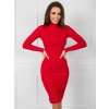 Rue Paris dámske šaty Fashionhunters Fitted červená