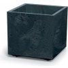 Prosperplast Kvetináč SIERRA SQUARE BETON EFFECT antracit 38,5cm