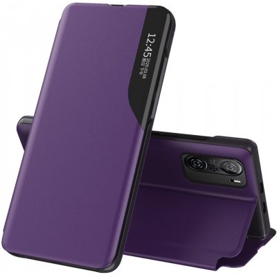 Knížkové puzdro s imitáciou kože pre Xiaomi Poco F3 / Mi 11i purple