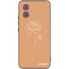Picasee silikónový čierny obal pre Motorola Moto G84 5G - Peonies
