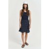 Gant Dot Print Frill Skirt Evening Blue