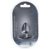 Hladký silikónový análový kolík - malý - 2,6 / 6,5 cm - Gunmetal