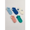 GANT UNISEX SNEAKER SOCKS 5 PACK zelená