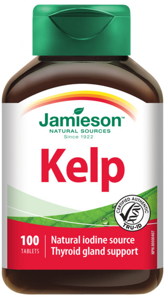 Jamieson Kelp mořské řasy 650 mcg 100 tabliet