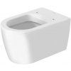 Duravit ME by Starck - Závesné WC, HygieneGlaze, WonderGliss, matná biela 252809AC00