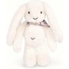 Doudou Plyšový zajačik so šatkou biely 35 cm