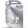 M-Tech BA15s R5W 12 V 9 LED 5 mm žlté 2 ks LB033Y